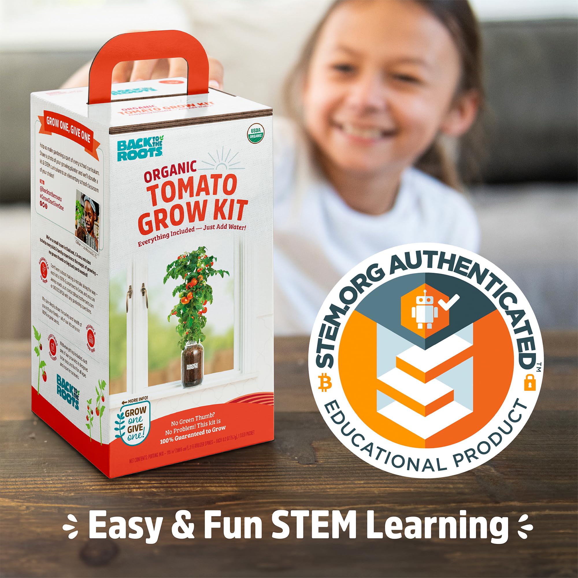 Back to the Roots Cherry Tomato Organic Windowsill Planter Kit - Grows Year Round, Includes Everything Needed For Planting - Image 8