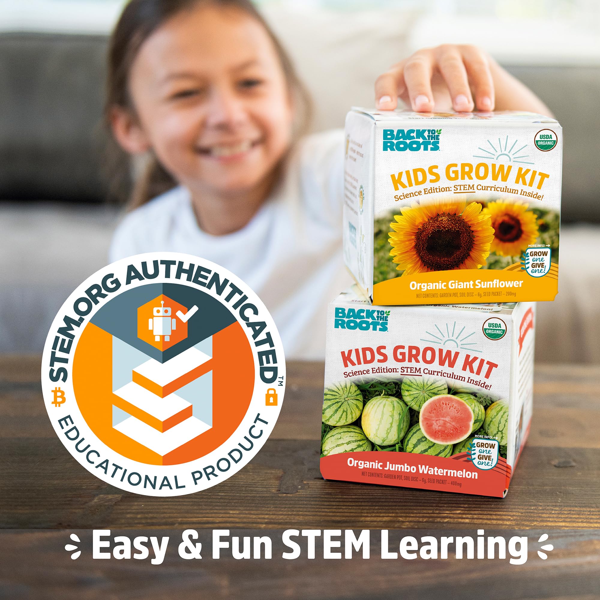 Back to The Roots Kids Science Grow Kit 2ct - Watermelon and Sunflower - Image 7